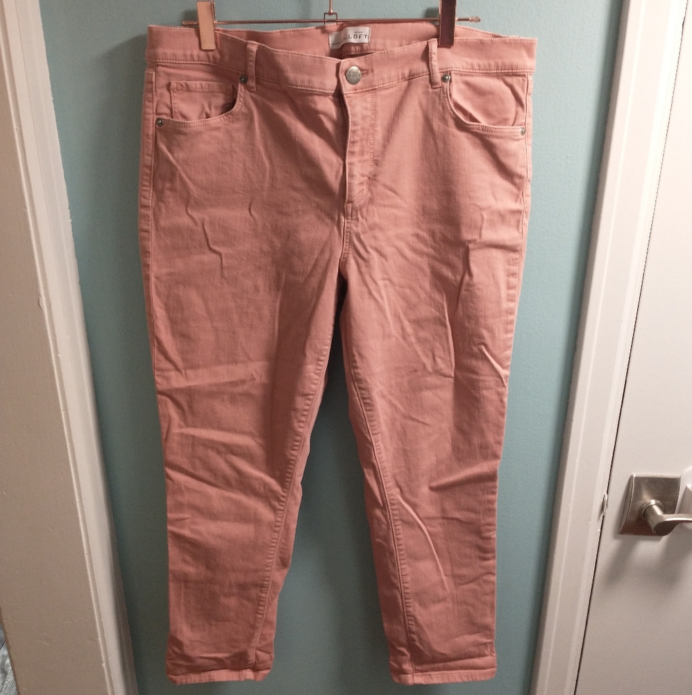 Ann Taylor Loft Skinny Crop Jeans 12
